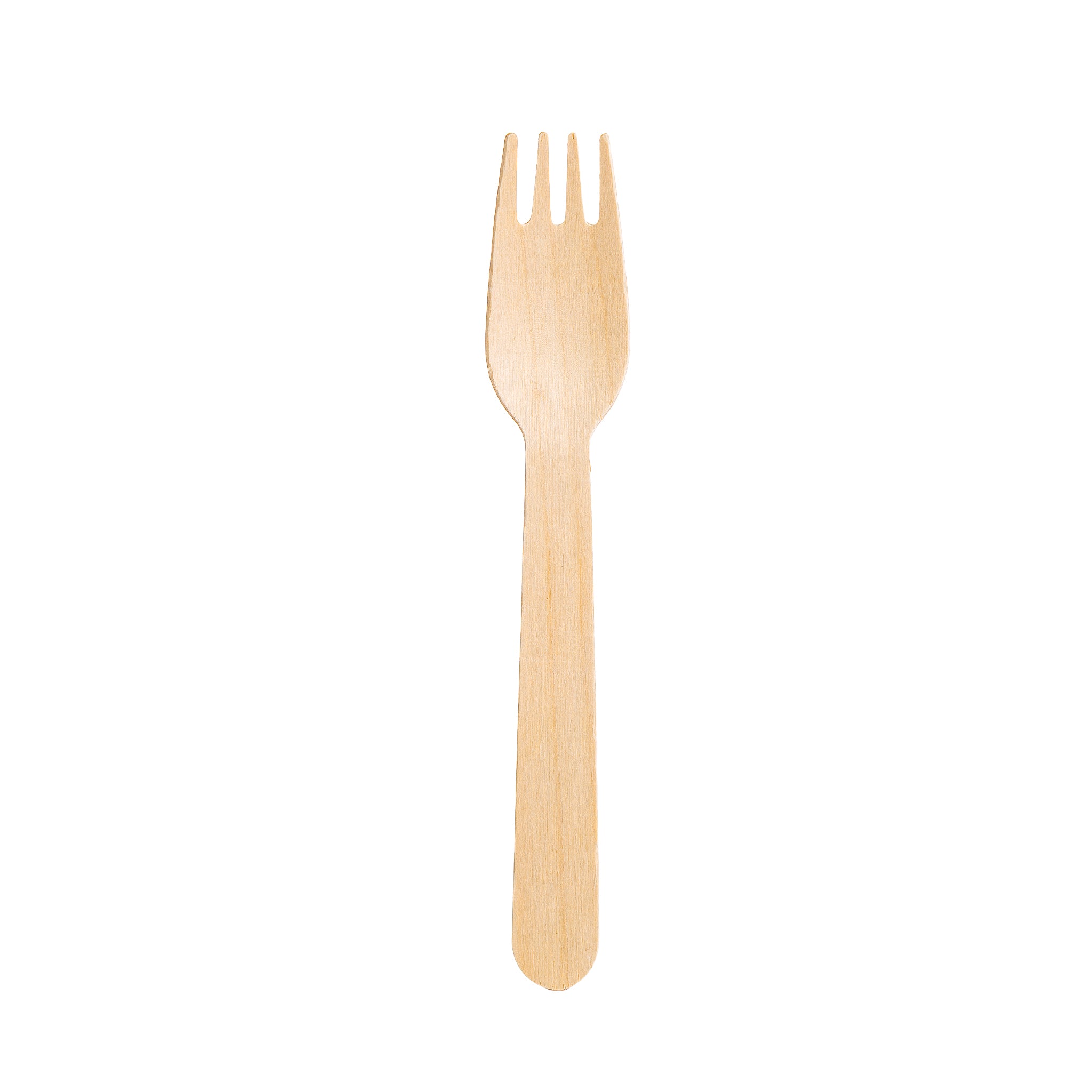 WoodU Disposable Wooden Forks 100 pcs All Natural Eco-friendly Non-toxic