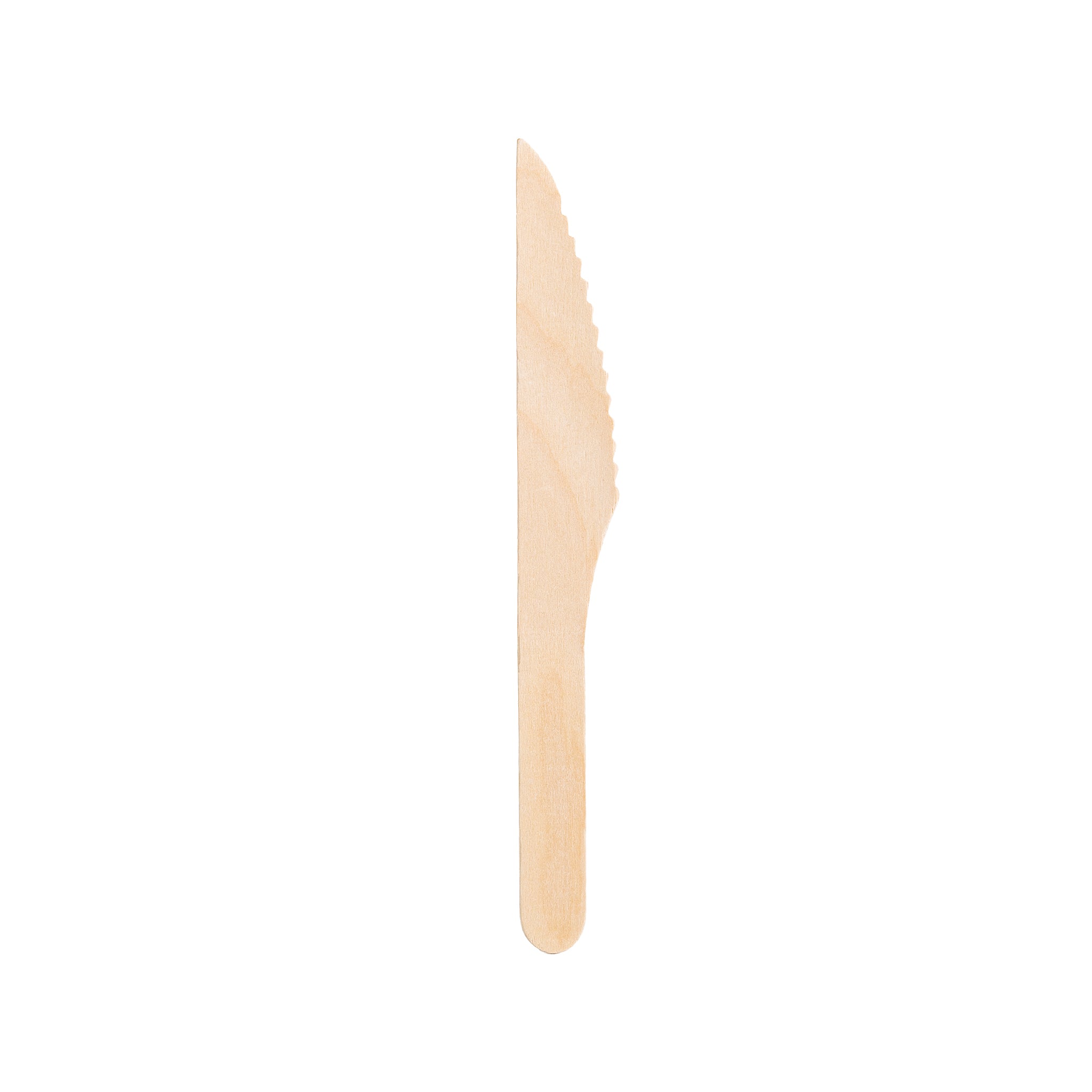 WoodU Disposable Wooden Knives 100 pcs All Natural Eco-friendly Non-toxic