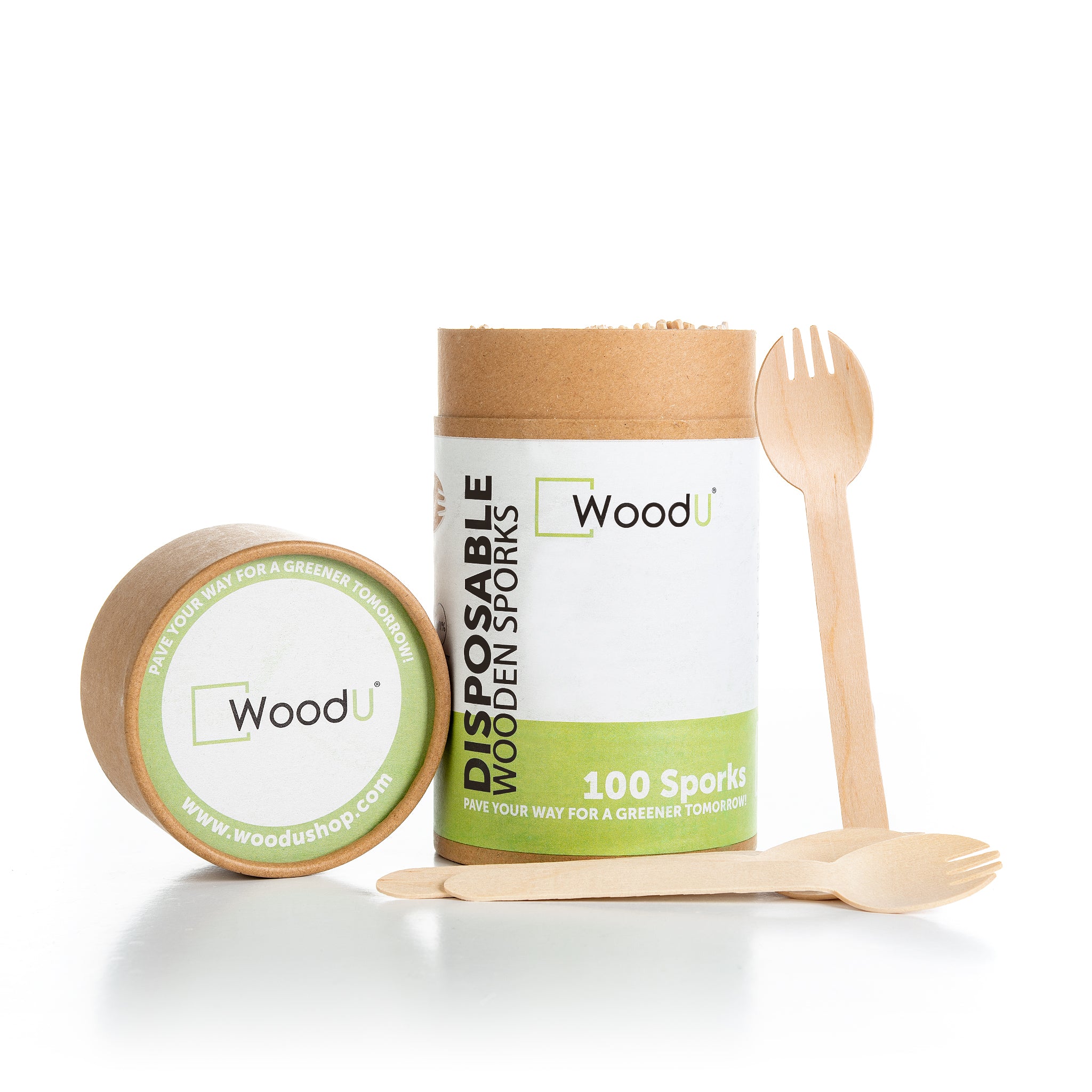 Woodland Premium Disposable Wooden Cutlery – Biodegradable Utensils Set of  Forks, Spoons, Knives – Bonus Wooden Silverware Packs by Nook & Fork